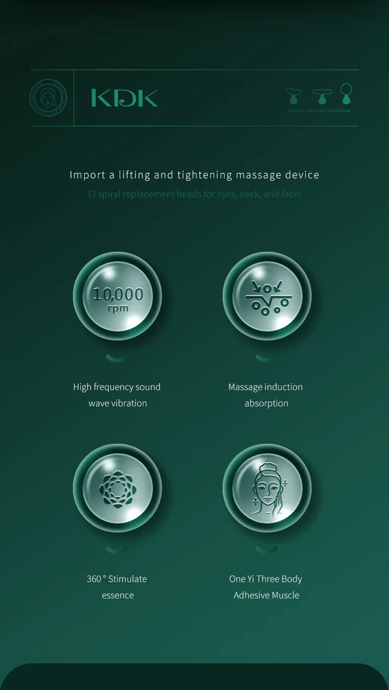 KDK HF Facial Machine – Face & Neck Microcurrent Massager