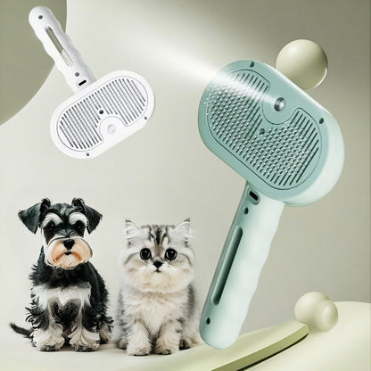 Pet Hair Remover Spray Comb – Grooming Brush for Cats & Dogs