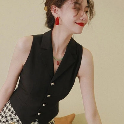 High Class Elegant Vintage Suit Vest Waistcoat