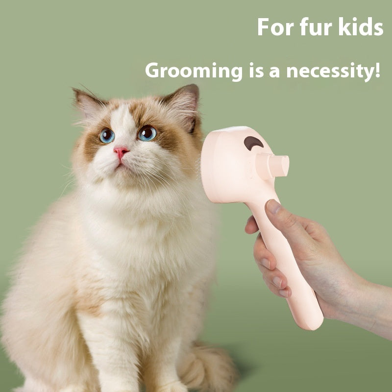 Pet Hair Remover Spray Comb – Grooming Brush for Cats & Dogs
