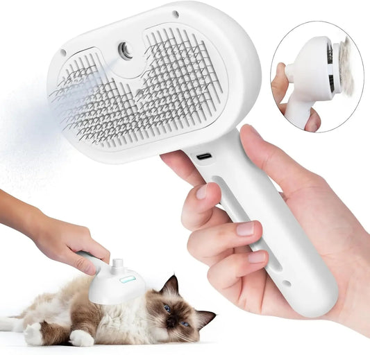 Pet Hair Remover Spray Comb – Grooming Brush for Cats & Dogs