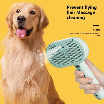 Pet Hair Remover Spray Comb – Grooming Brush for Cats & Dogs