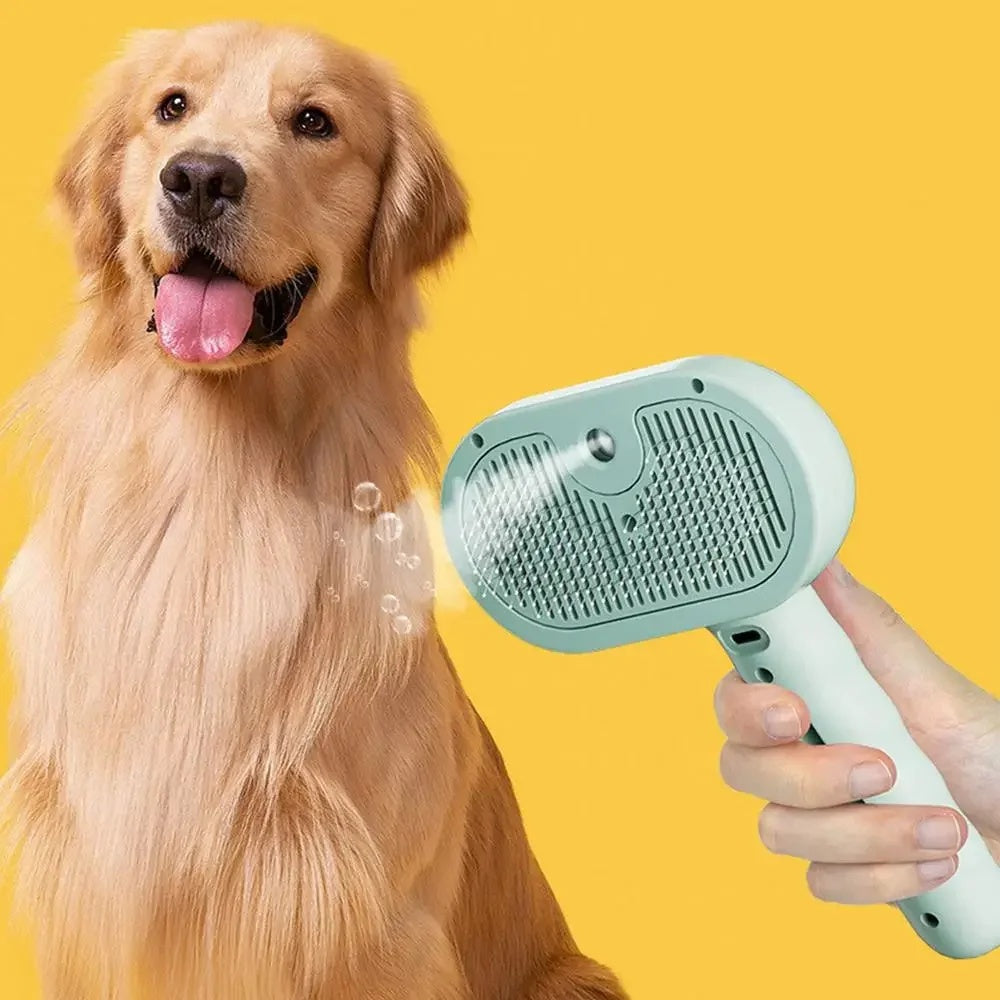 Pet Hair Remover Spray Comb – Grooming Brush for Cats & Dogs