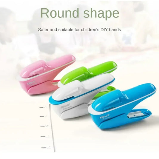Mini Staple-Free Stapler – Cute, Needleless Paper Binding Machine