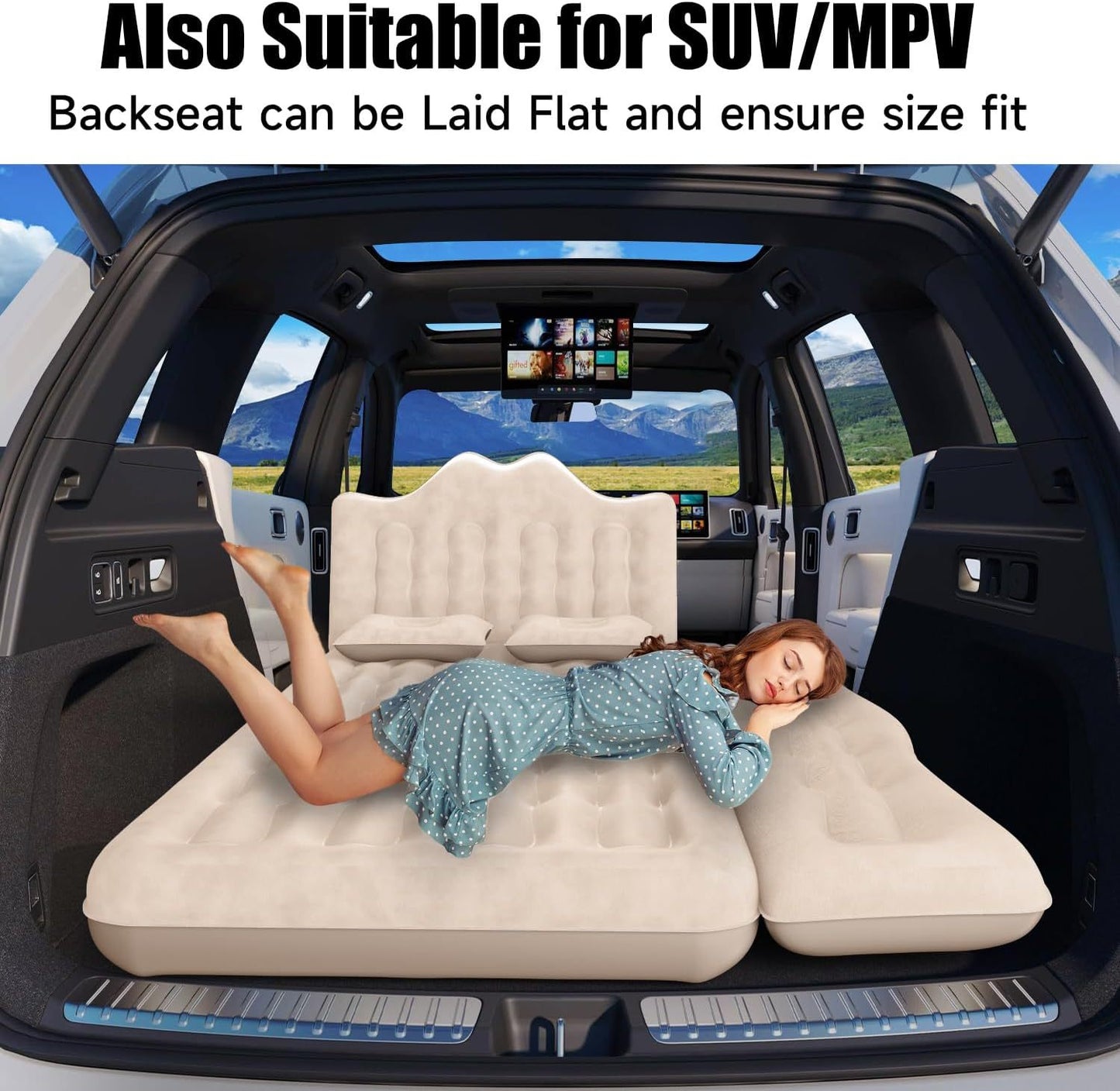Car SUV Air Mattress with pump and pillows!