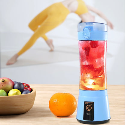 Portable USB Rechargeable Mini Blender – Electric Fruit Juicer & Smoothie Maker