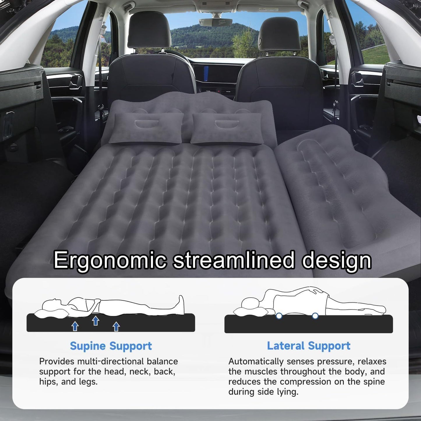 Car SUV Air Mattress with pump and pillows!