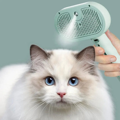 Pet Hair Remover Spray Comb – Grooming Brush for Cats & Dogs